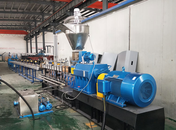 TPS Compound 100% Biodegradable Starch Plastic Air Cooling Twin Screw Extrusion Machine