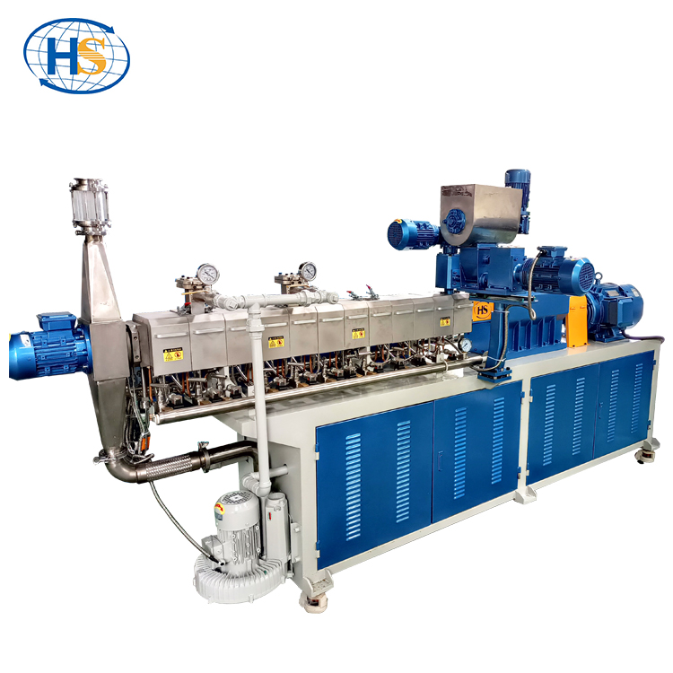 Twin Screw Extruder with Air Cooling Pelletizing Line