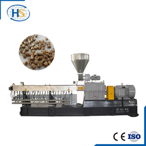 Wood Plastic Composite Granules Twin Screw Compounding Extruder