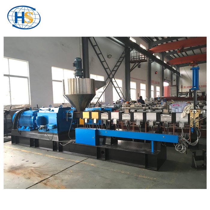 TPU Rubber Recycle Twin Screw Extruder with Water Strand Cooling Pelletizing System