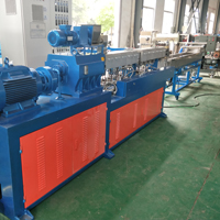 Lab use PE+Caco3 filler masterbatch making twin screw extruder