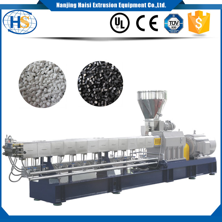 White/ Black Masterbatch Making Twin Screw Extruder with High Concentration