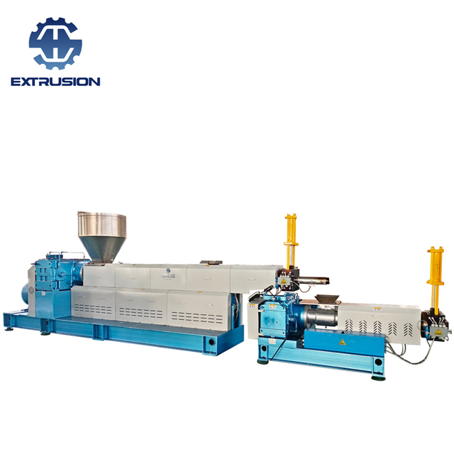 Film Recycling Pelletizer Plastic Recycle Extrusion Machine Two Stage Single Screw Extruder