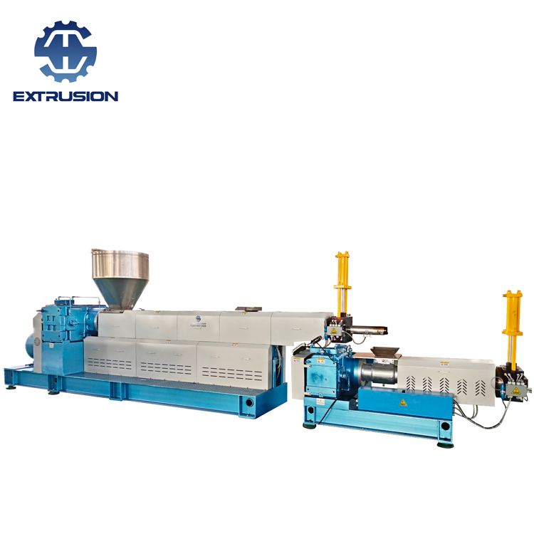 Film Recycling Pelletizer Plastic Recycle Extrusion Machine Two Stage Single Screw Extruder