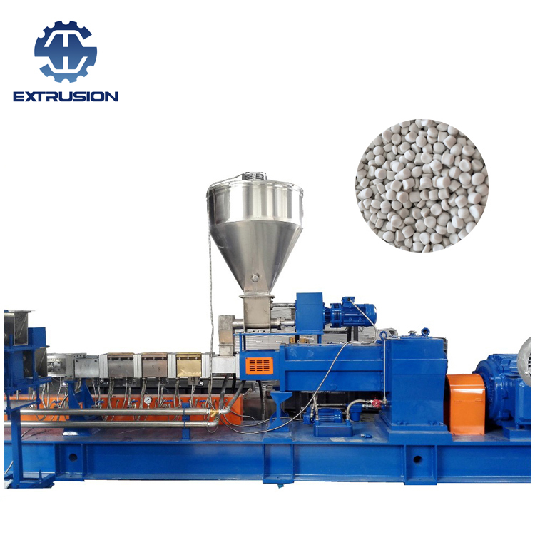 White/ Black Masterbatch Making Twin Screw Extruder with High Concentration