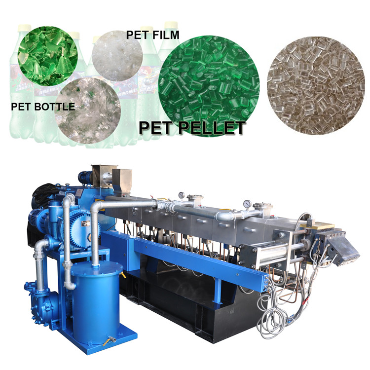 Automatic Strand Pelletizing Twin Screw Extruder for PET Bottle Recycling