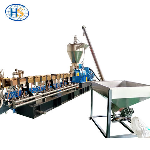 What is the auxiliary equipment of the masterbatch twin-screw extruder?