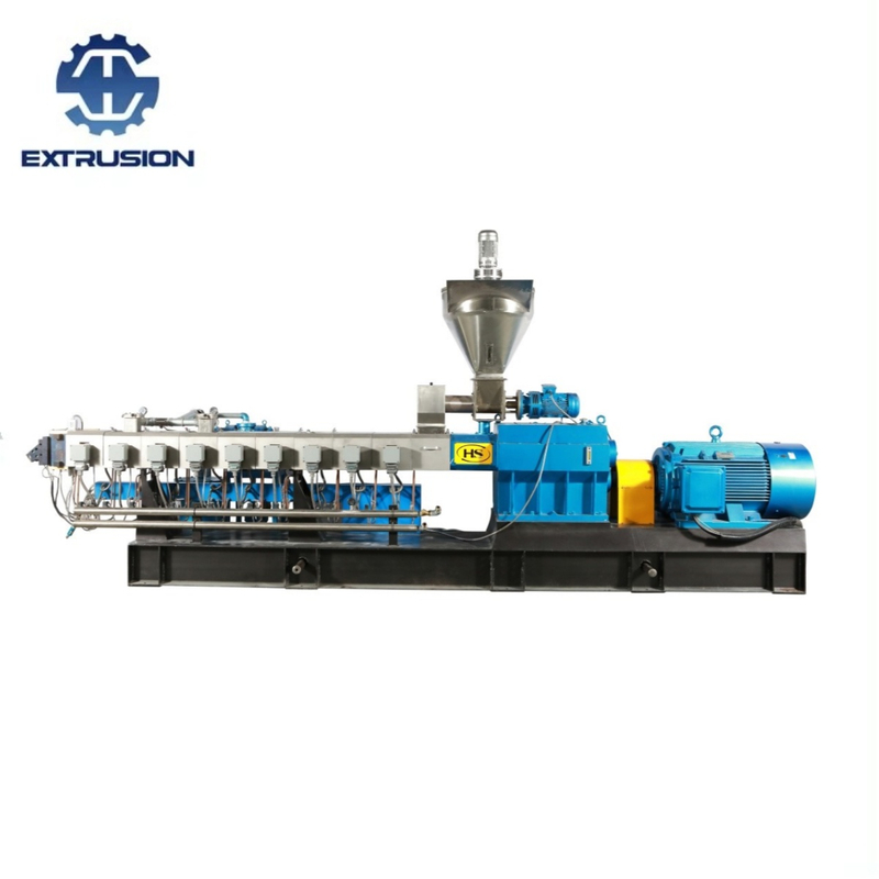 Plastic Recycle PET Pelletizing Twin Screw Extruder with Small Output