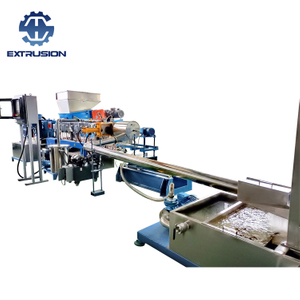 TSE-65 Black Masterbatch Making Twin Screw Extruder Water Ring Pelletizing Line