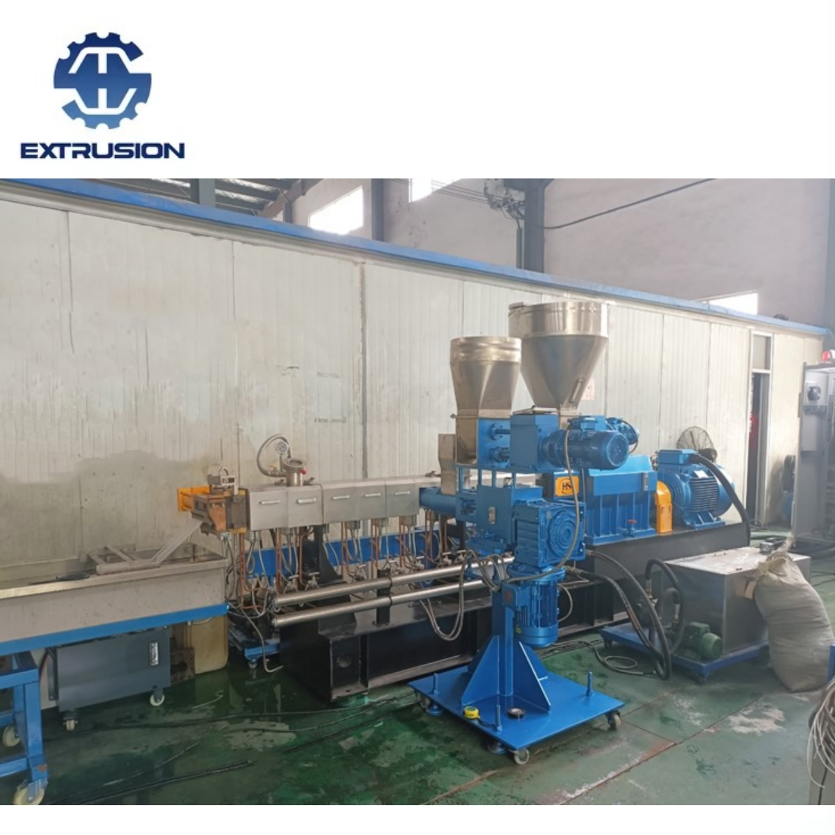 High Capacity PP + Glass Fibre Twin Screw Compounding Extruder 