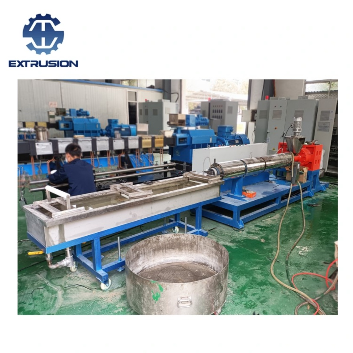 Lab Scale Single Screw Extruder for Fish Net Recycling