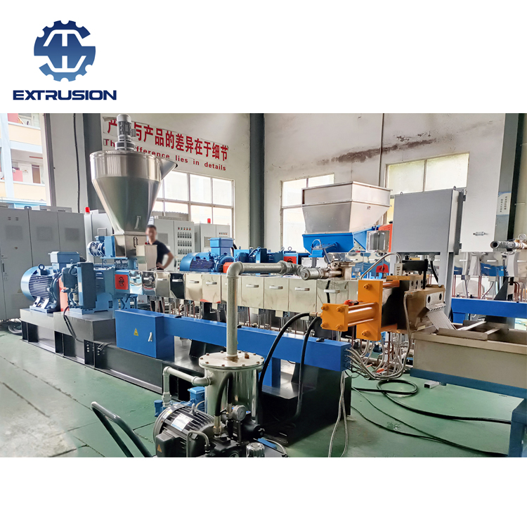 TSE-75B High Production Color Masterbatch Twin Screw Extruder