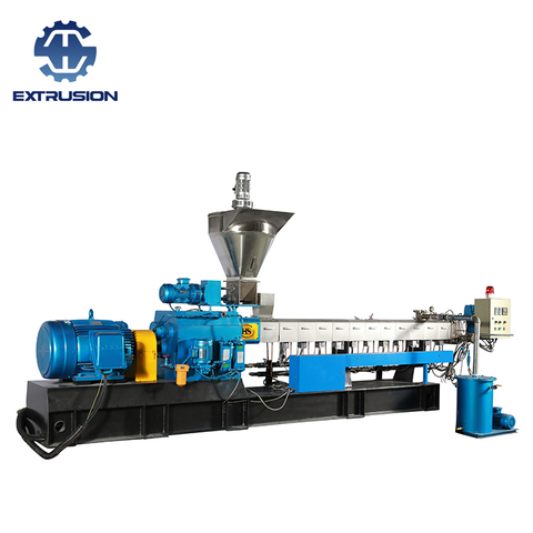 TPU Rubber Recycle Twin Screw Extruder with Water Strand Cooling Pelletizing System