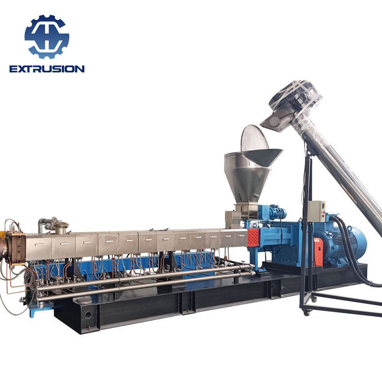 PA66 + 25% GF Plastic Pellets Making Twin Screw Extruder for Insulation Strip