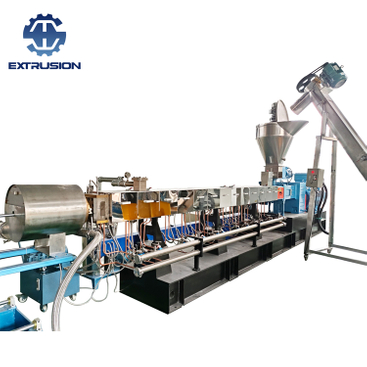 TSE-75 Twin Screw Extruder for Water Ring Extrusion Line