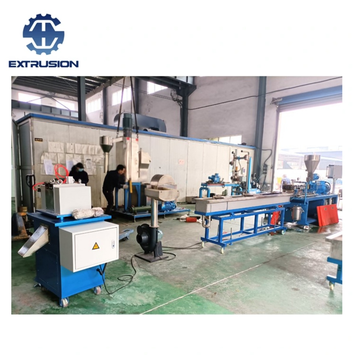 Lab Scale Single Screw Extruder for Fish Net Recycling