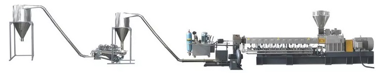 Air-cooling pelletizing line