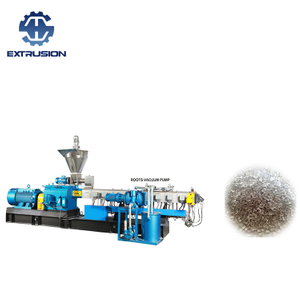 PET Bottle waste plastic recycling twin screw extruder machine