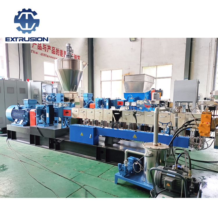 PP + Short Glass Fiber Reinforced Plasitc Granulating Twin Screw Extruder