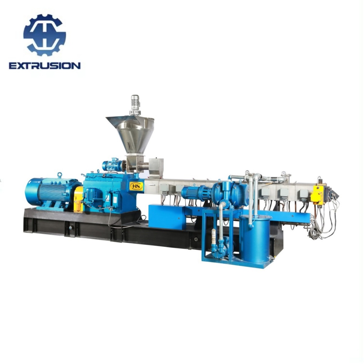 Plastic Recycle PET Pelletizing Twin Screw Extruder with Small Output