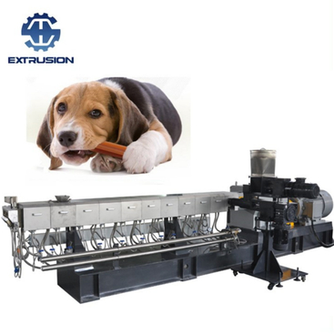 Twin Screw Extruder Machine Pet Food Production Line for Dog Treating