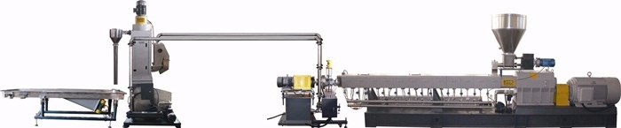 Underwater pelletizing line